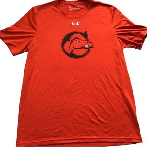 Under Armour Campbell University Camels Orange Athletic Tee Loose Small